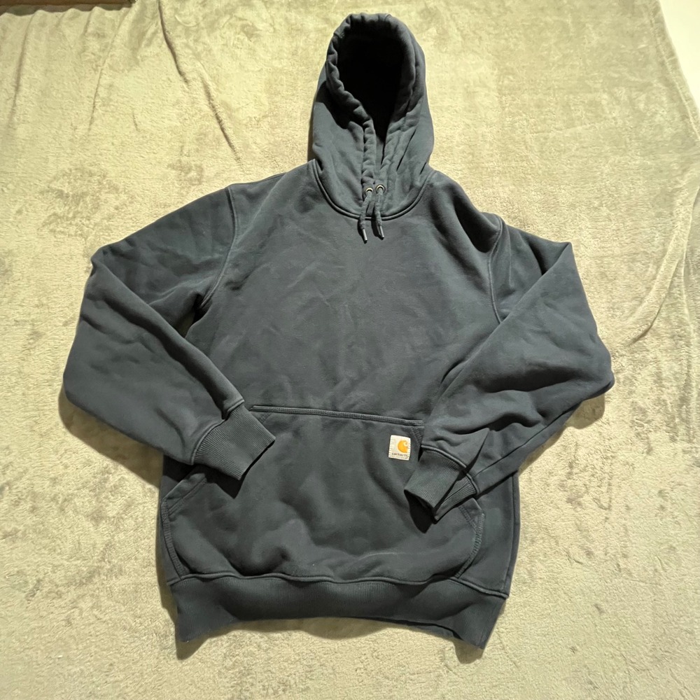 Carhartt Hoodie Mens Small Gray Rain Defender Loose Fit TS0615-M Sweatshirt